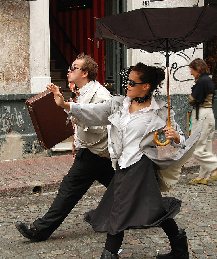 Buenos Aires Street Theatre Photograph by Michael Hope
