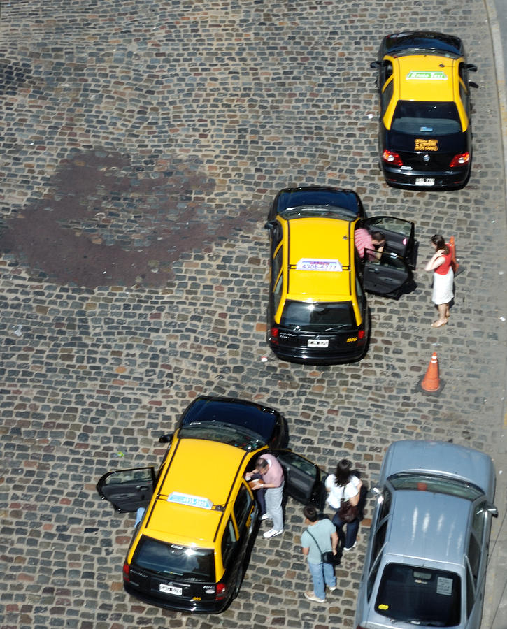 Buenos Aires Taxis Photograph by Steven Richman