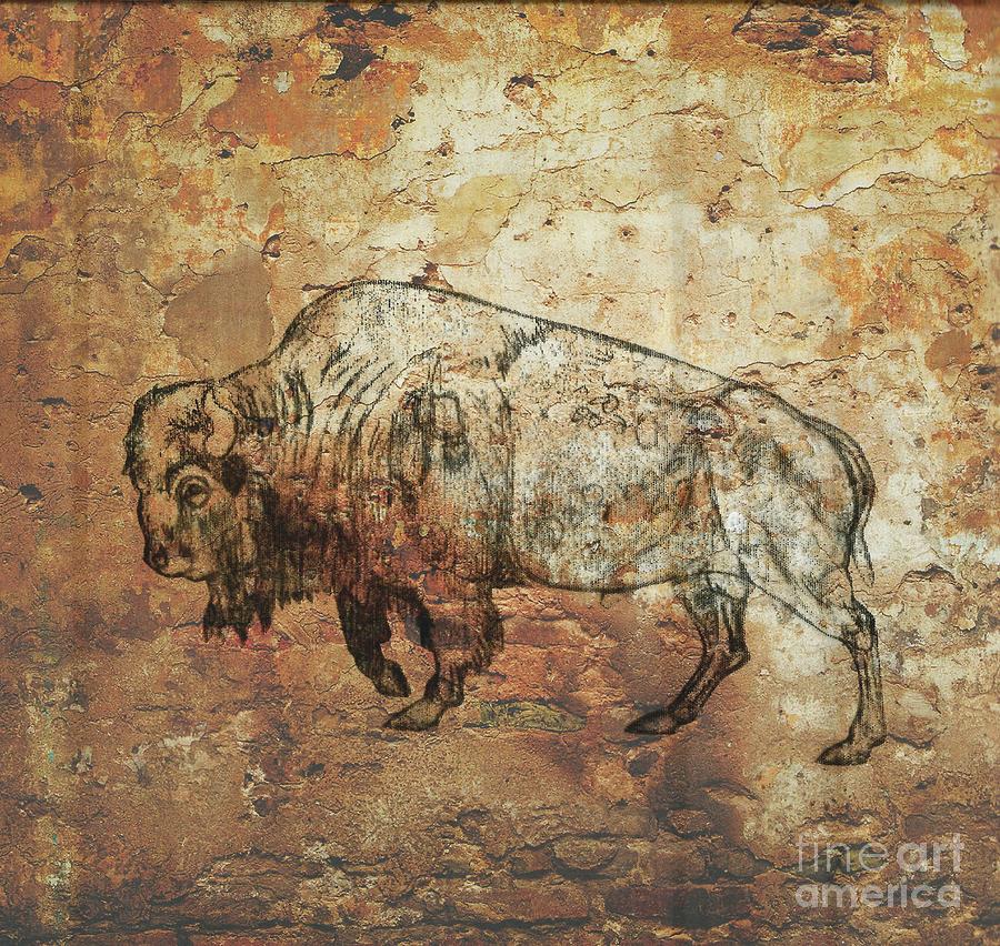 Buffalo 4 Drawing by Larry Campbell