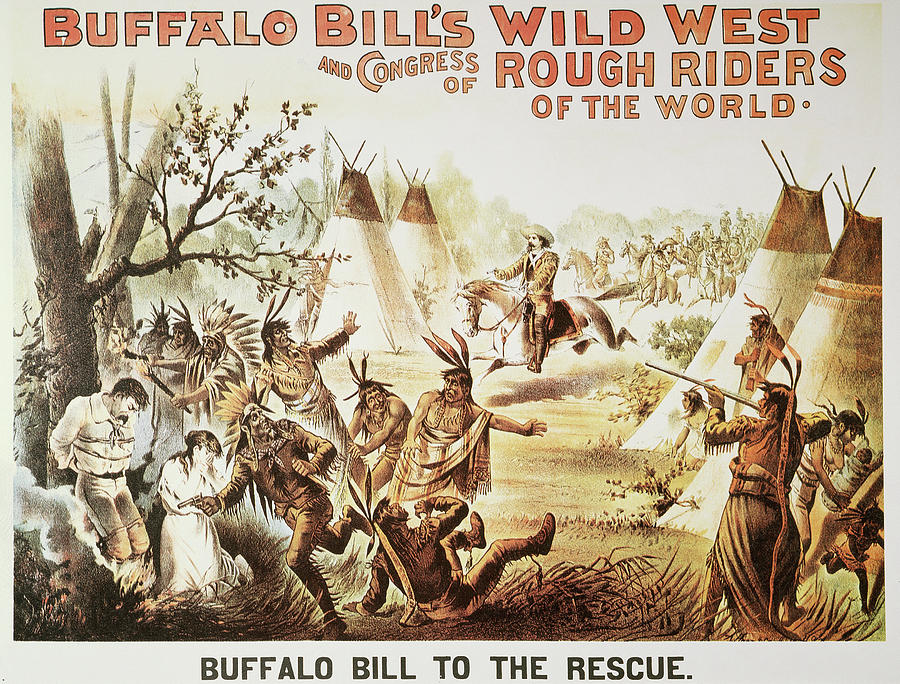 Buffalo Bill Poster, 1894 Painting by Granger