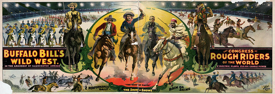 Buffalo Bill Poster, 1895 Painting by Granger