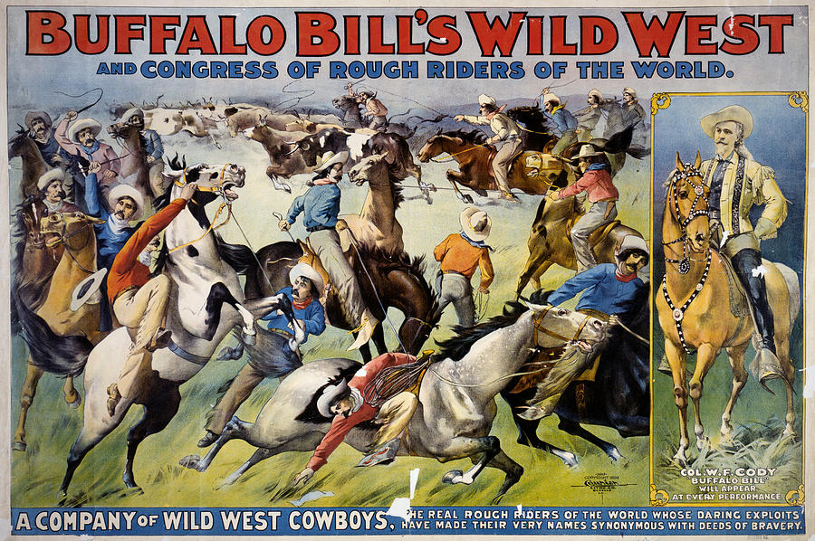 Buffalo Bill Poster, C1899 Painting by Granger