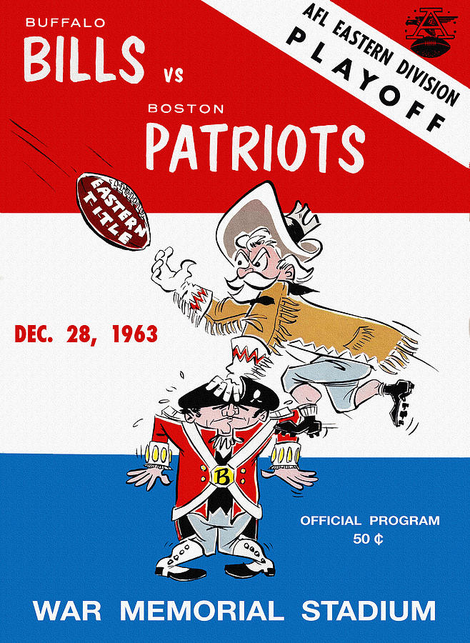 Buffalo Bills Painting - Buffalo Bills 1963 Playoff Program by Big 88 Artworks
