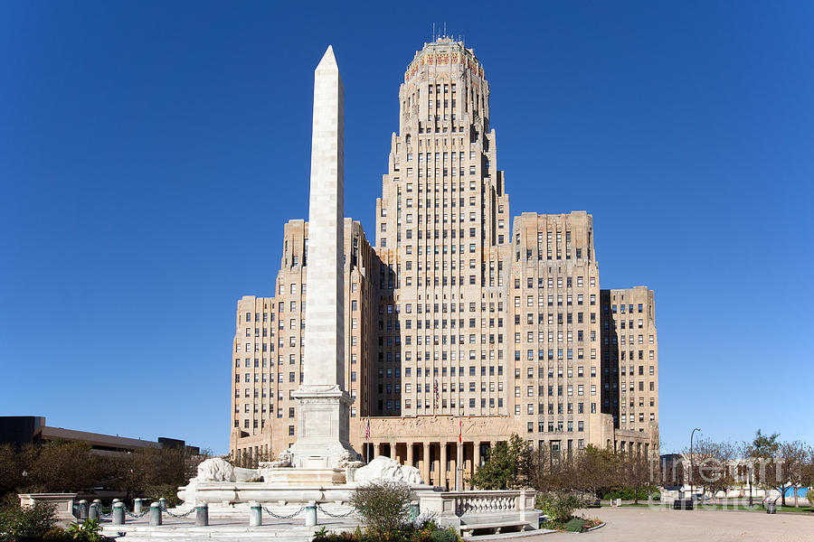 Buffalo City Hall and Niagara Square Photograph by Bill Cobb - Fine Art ...