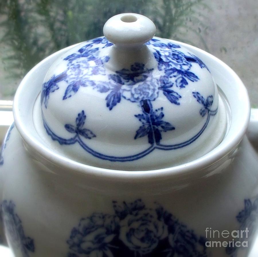 Tea Photograph - Buffalo Pottery Teapot 1914  3 by Tatyana Searcy