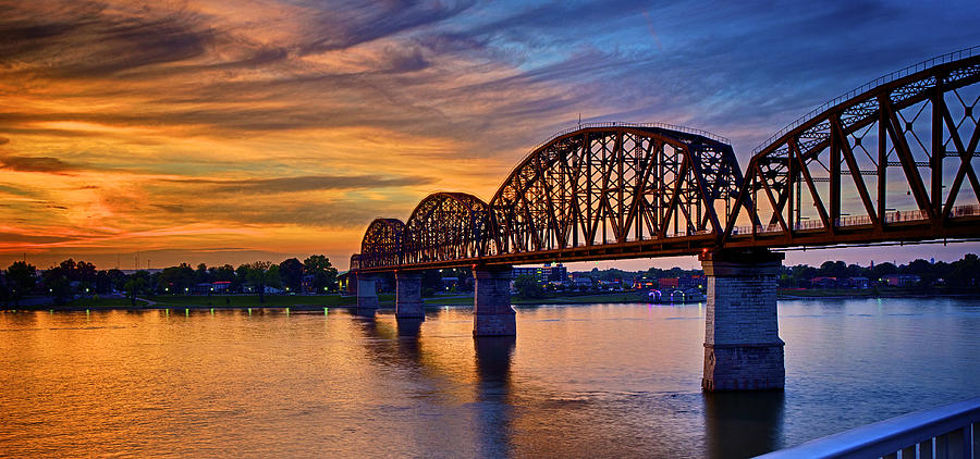 Bug Four Bridge at Sunset Photograph by Nick Roberts - Fine Art America