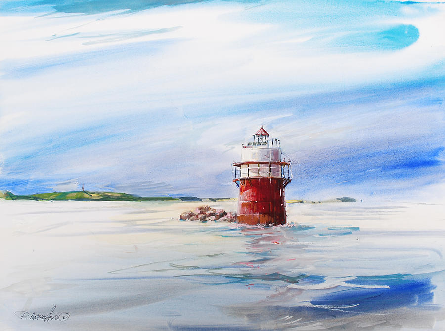 Bug Light The Channel Marker Painting by P Anthony Visco