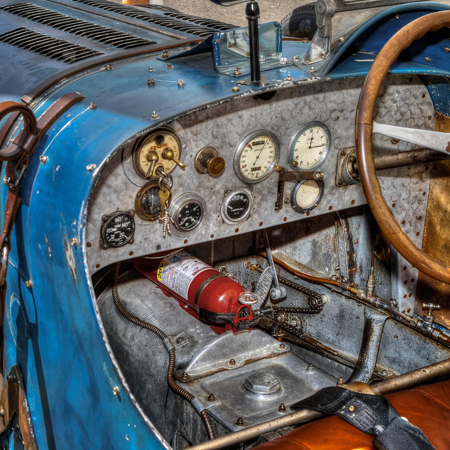 Bugatti Photograph - Bugatti Cockpit by Bill Wakeley