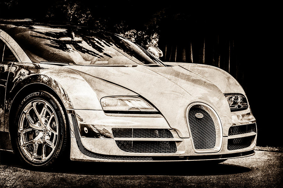 Transportation Photograph - Bugatti Legend - Veyron Special Edition -0844s by Jill Reger