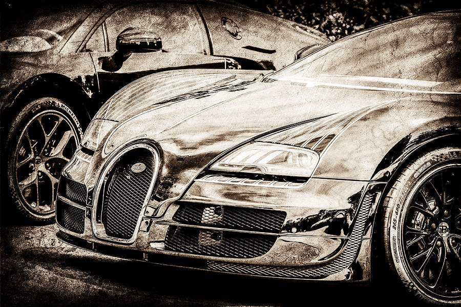 Bugatti Legend - Veyron Special Edition -0845s Photograph by Jill Reger