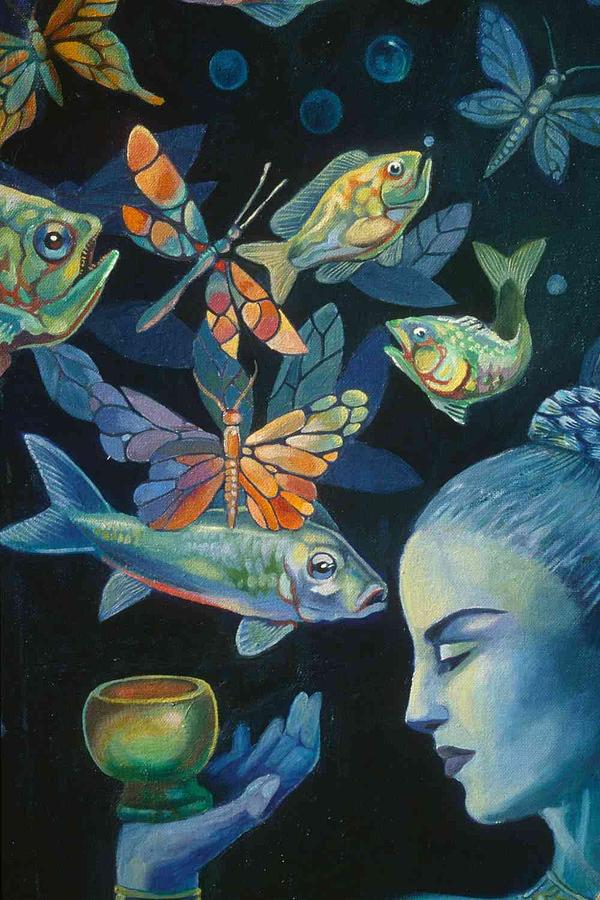 Madonna Painting - Bugs and Fish   by Really Radical Robinson