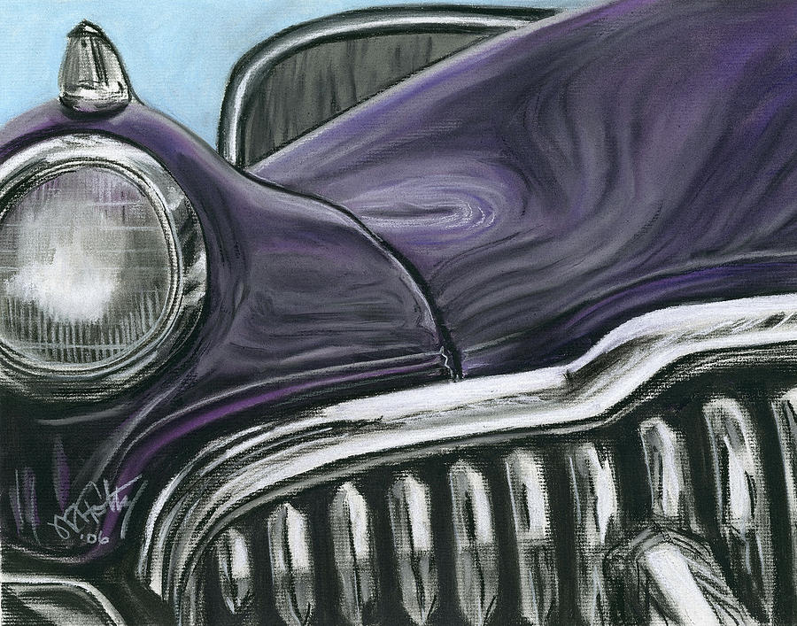 Buick Smile Painting by Michael Foltz