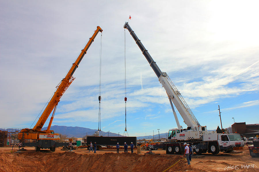 Building A Gas Station.. Photograph By Chris Martin - Fine Art America