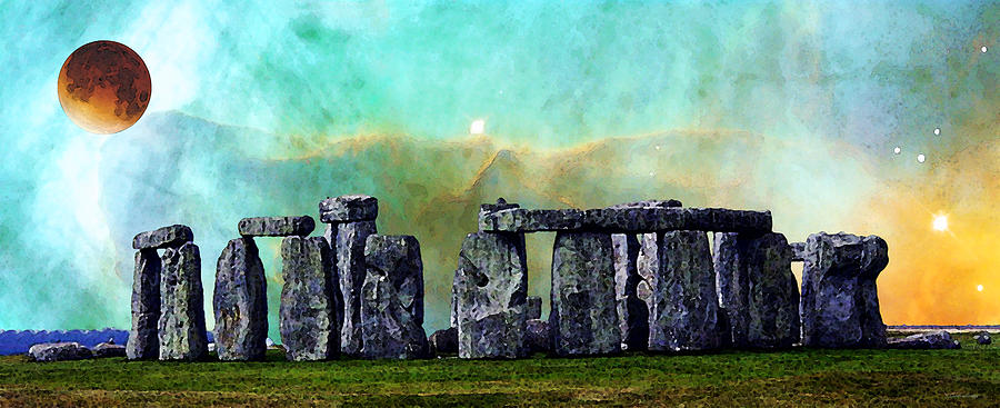 Stonehenge Photograph - Building A Mystery 2 - Stonehenge Art By Sharon Cummings by Sharon Cummings