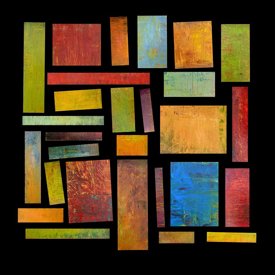 Building Blocks Three Painting by Michelle Calkins