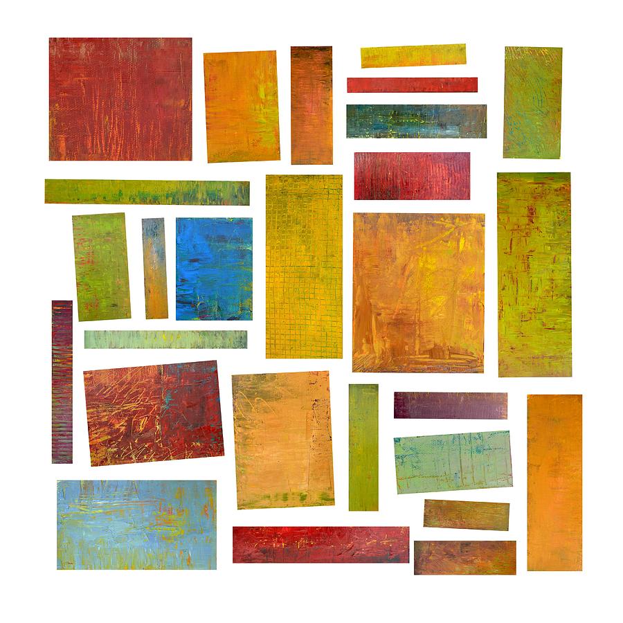 Abstract Painting - Building Blocks Two by Michelle Calkins