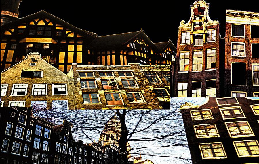 Building Composition Digital Art by Cathy Anderson