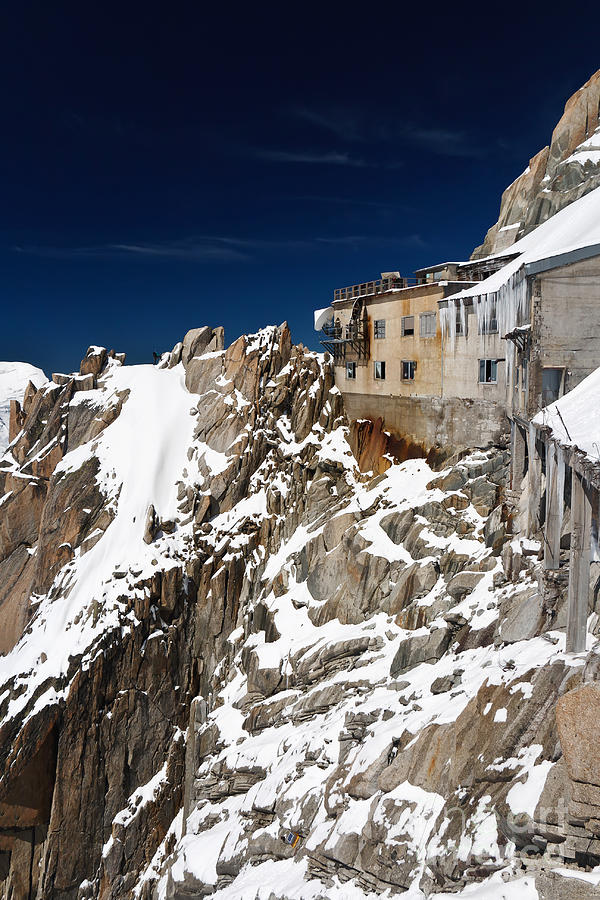 building in Aiguille du Midi - Mont Blanc Photograph by Antonio Scarpi