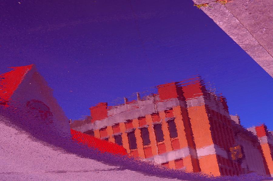Building Reflected in Water Photograph by Rob Johnston