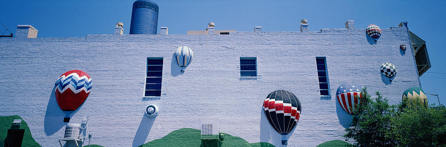 Unique Photograph - Building With Balloon Decorations by Panoramic Images