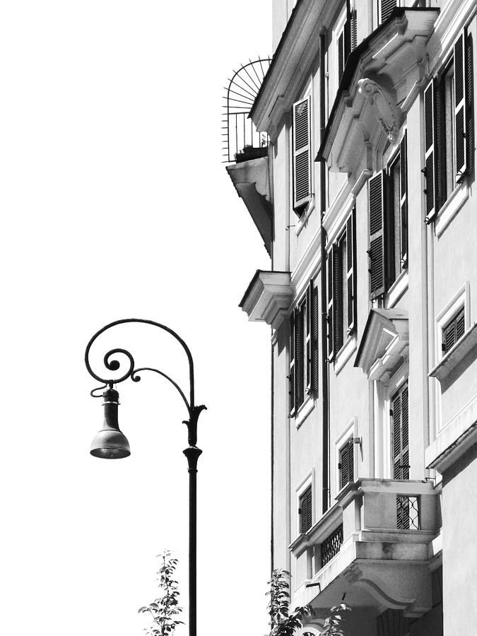Building With Vintage Street Light  Photograph by Vlad Baciu