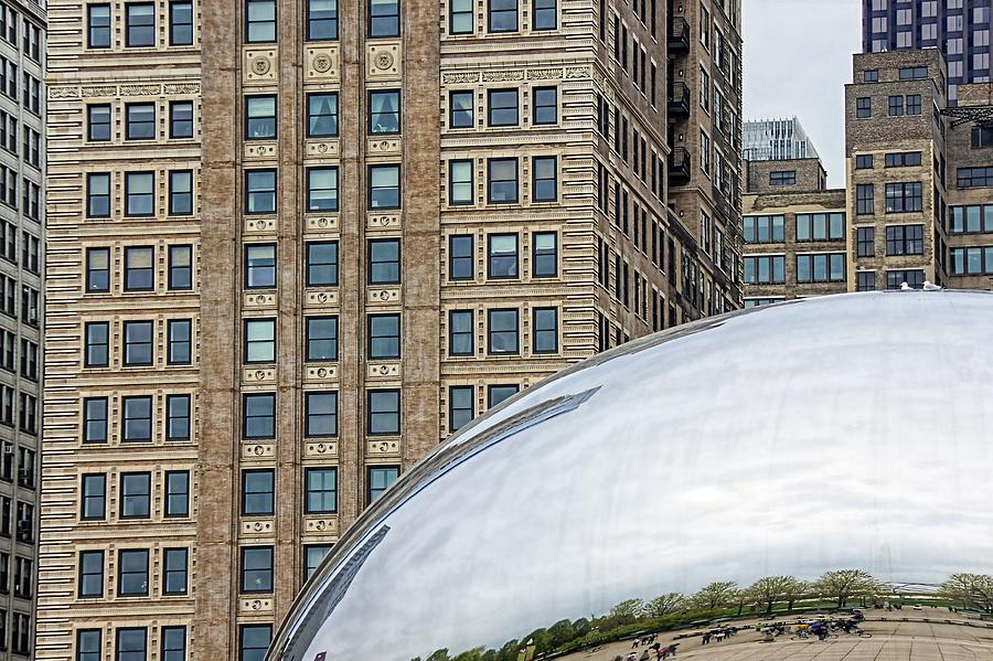 Buildings and the Bean in Color Photograph by Jenny Hudson