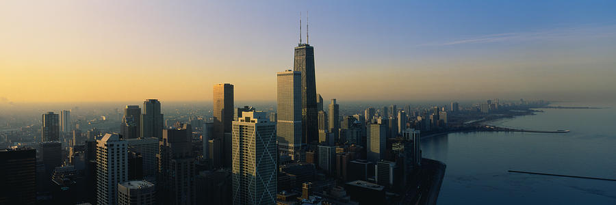 Buildings At The Waterfront, Chicago Photograph by Panoramic Images