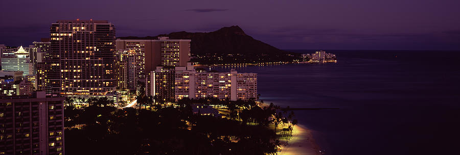 Architecture Photograph - Buildings At The Waterfront, Honolulu by Panoramic Images