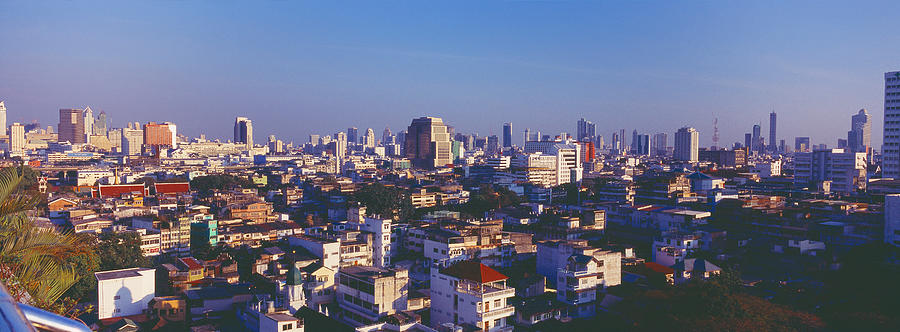 Architecture Photograph - Buildings In A City, Bangkok, Thailand by Panoramic Images