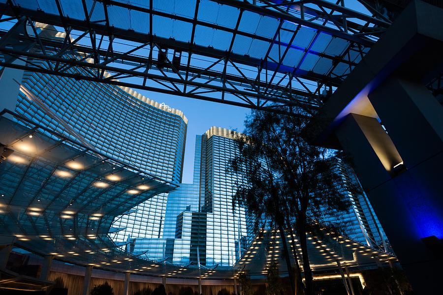 Las Vegas Photograph - Buildings In A City, Citycenter Las by Panoramic Images