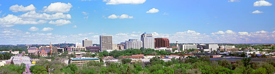 Architecture Photograph - Buildings In A City, Colorado Springs by Panoramic Images