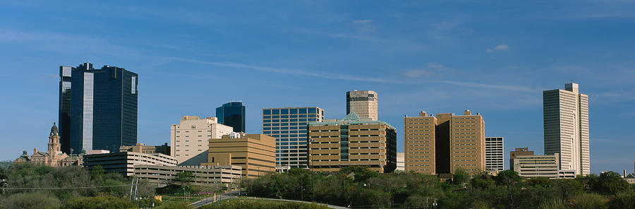 Buildings In A City, Fort Worth, Texas Photograph by Panoramic Images ...