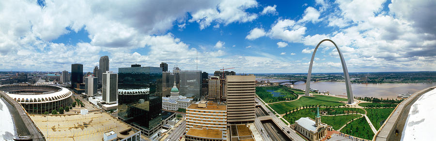 Buildings In A City, Gateway Arch, St Photograph by Panoramic Images ...