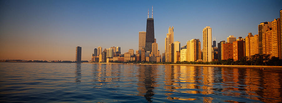 Buildings On The Waterfront, Chicago Photograph by Panoramic Images