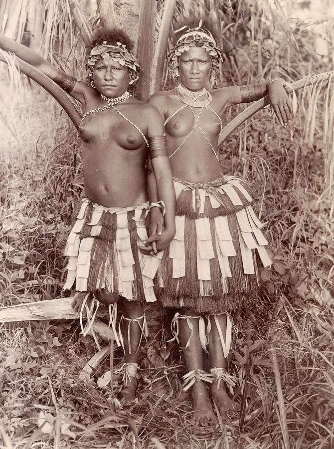 Bulaa girls in dancing dress Photograph by Royal Geographical Society
