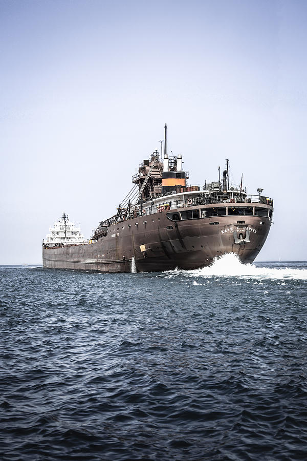 Bulk Freighter Photograph by Chris Smith