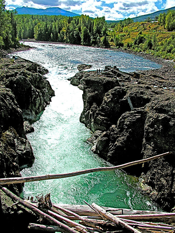 Bulkley River Falls In Moricetown-bc Photograph by Ruth Hager