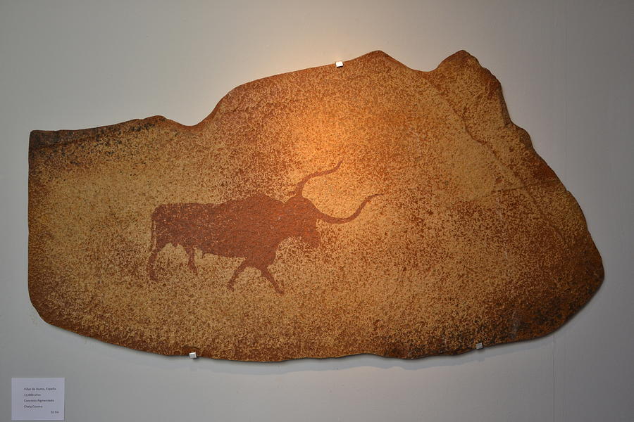 Bull Cave Painting Relief By Chely Corona Fine Art America   Bull Cave Painting Chely Corona 