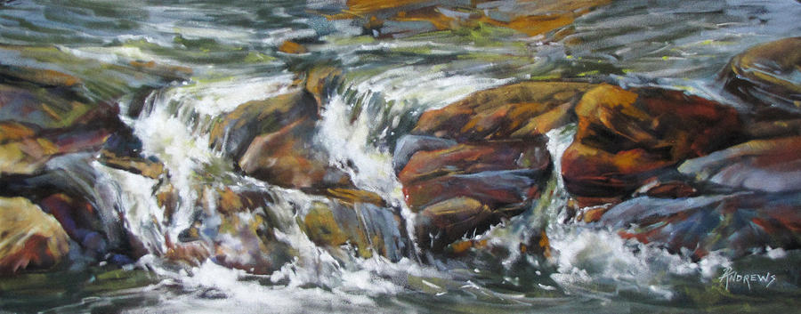 Bull Creek Escape Painting by Rae Andrews