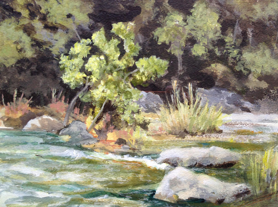 Bull Creek in the Fall Painting by Melanie Lewis