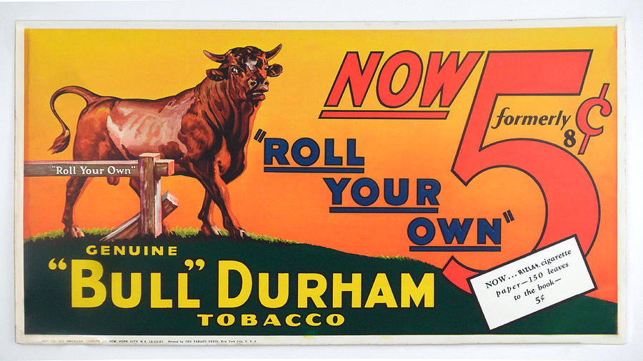 Bull Durham Tobacco Digital Art by Woodson Savage