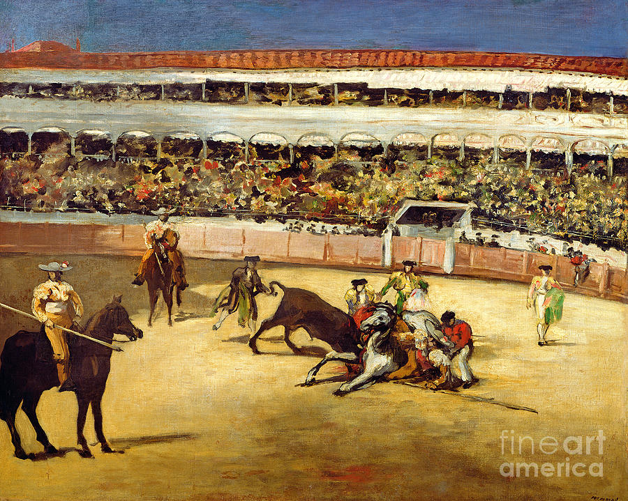 Bull Fight Painting by Edouard Manet