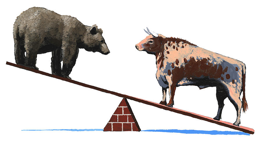 Bull Market Drawing by Jonathan Evans