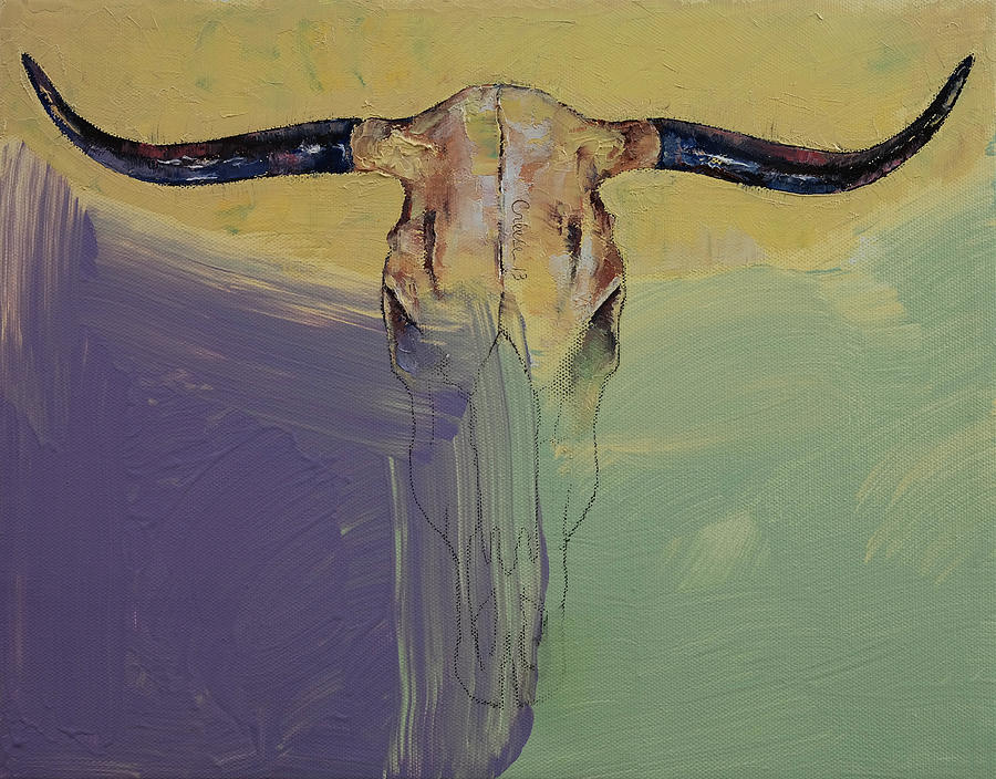 Bull Painting by Michael Creese