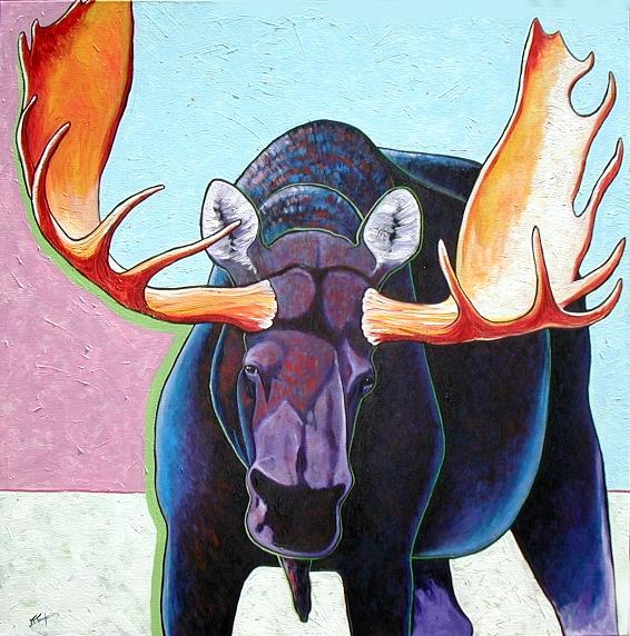 Wildlife Painting - Bull Moose  by Joe  Triano