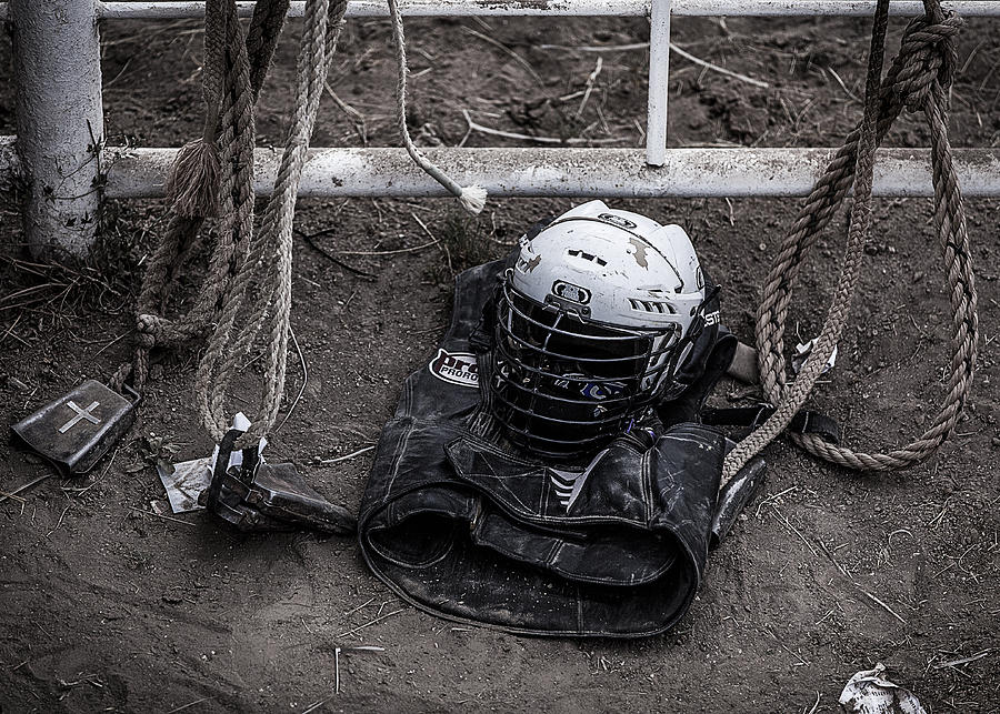 Landscape Photograph - Bull Riders Protection by Amber Kresge