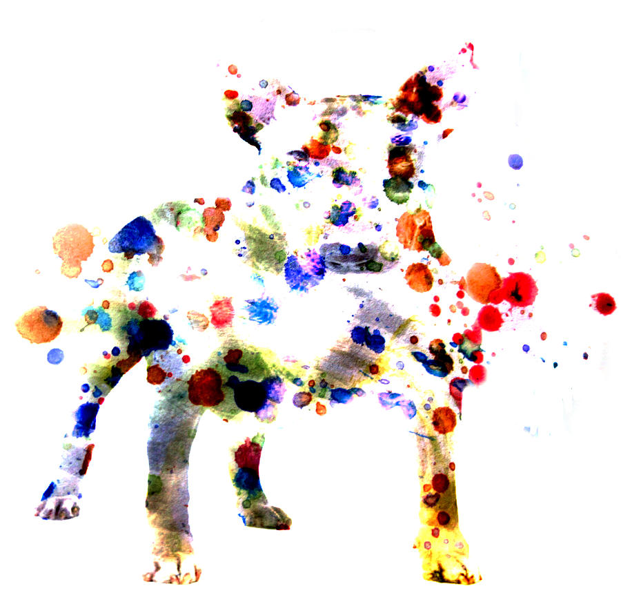 Bull Terrier  Digital Art by Brian Reaves