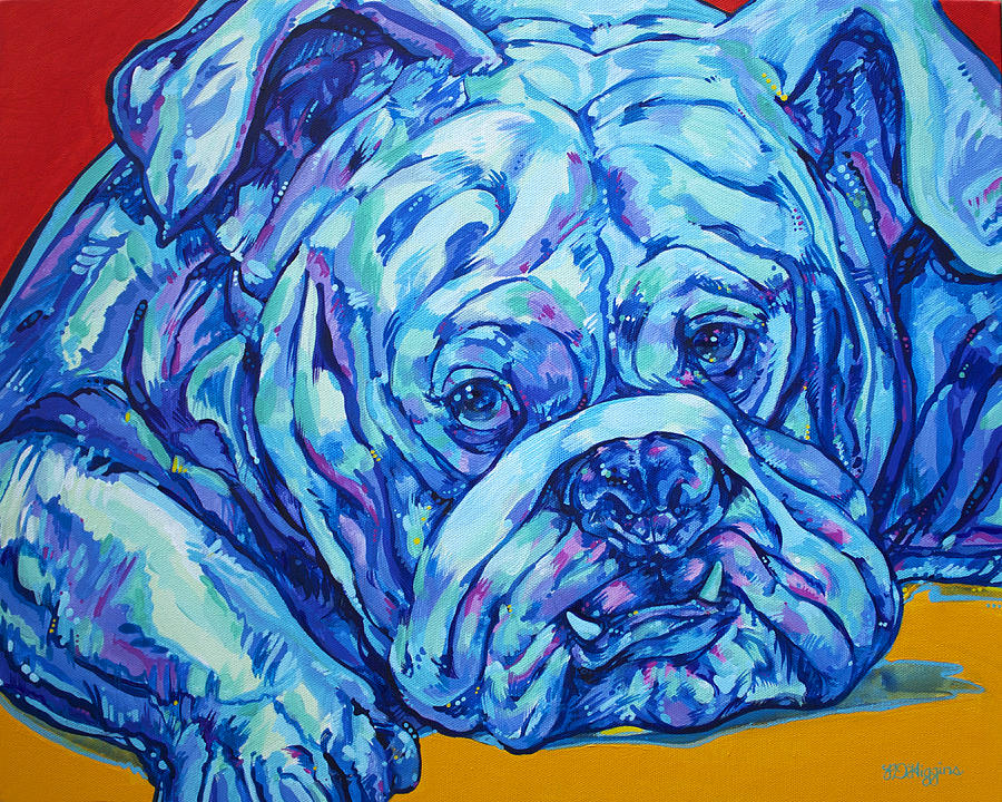 Georgetown University Painting - Bulldog Blues by Derrick Higgins