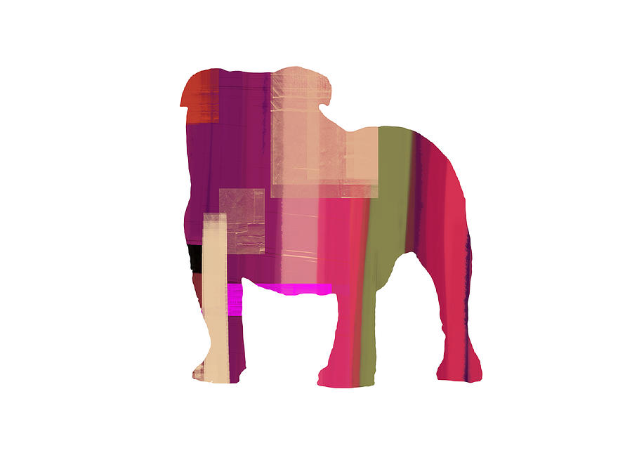 Dog Painting - Bulldog by Naxart Studio