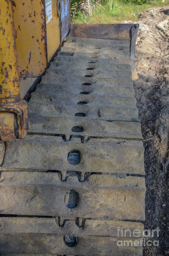 Bulldozer Tracks Photograph